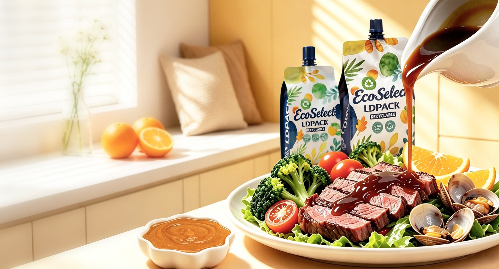 Spout Pouch Packaging for Sauces & Condiments