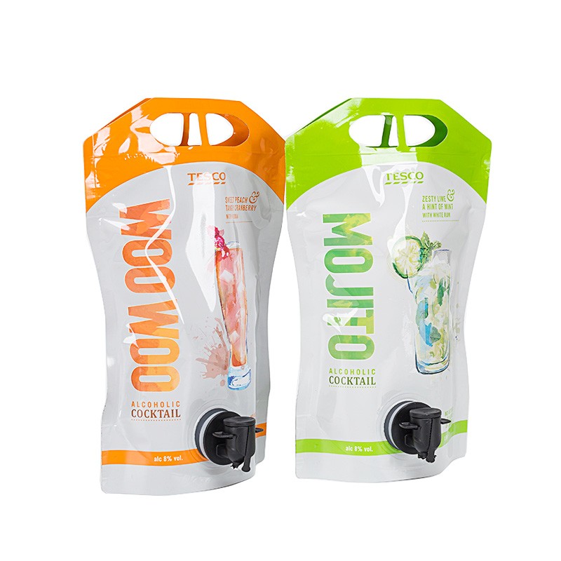 Double Gusset Spout Pouch for Alcoholic Drink